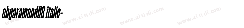 ebgaramond08 italic字体转换
